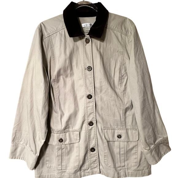 Christopher & Banks Jackets & Blazers - Christopher & Banks Barn Jacket Chore Coat Womens Sz. XL khaki Brown